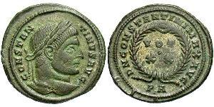  AE3 / 1 Фоллис Римская империя (27BC-395) Бронза Константин I (272 - 337)
