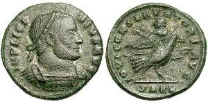  AE3 / 1 Фоллис Римская империя (27BC-395) Бронза Лициний I (265-324)