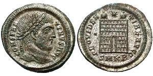  AE3 / 1 Фоллис Римская империя (27BC-395) Бронза Константин I (272 - 337)