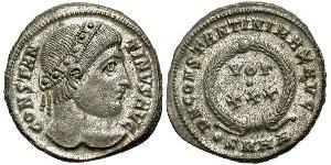  AE3 / 1 Фоллис Римская империя (27BC-395) Бронза Константин I (272 - 337)