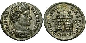  AE3 / 1 Фоллис Римская империя (27BC-395) Бронза Константин I (272 - 337)