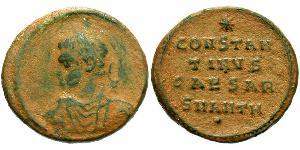  AE3 / 1 Фоллис Римская империя (27BC-395) Бронза Констанций II (317 - 361)