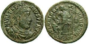  AE3 / 1 Фоллис Римская империя (27BC-395) Бронза Валентиниан I (321-375)