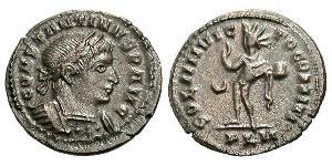  AE3 / 1 Фоллис Римская империя (27BC-395) Бронза Константин I (272 - 337)