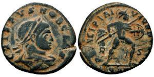  AE3 / 1 Фоллис Римская империя (27BC-395) Бронза Крисп (305 - 326)