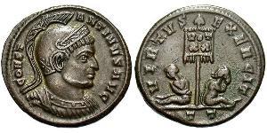  AE3 / 1 Фоллис Римская империя (27BC-395) Бронза Константин I (272 - 337)