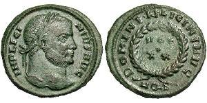  AE3 / 1 Фоллис Римская империя (27BC-395) Бронза Лициний I (265-324)