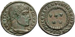  AE3 / 1 Фоллис Римская империя (27BC-395) Бронза Константин I (272 - 337)