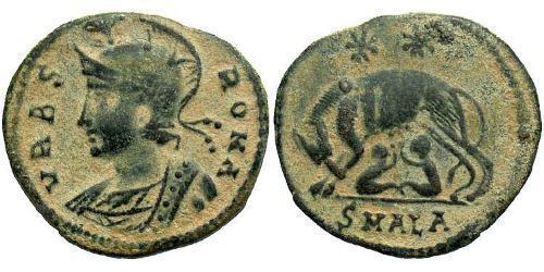  AE3 / 1 Фоллис Римская империя (27BC-395) Бронза Константин I (272 - 337)