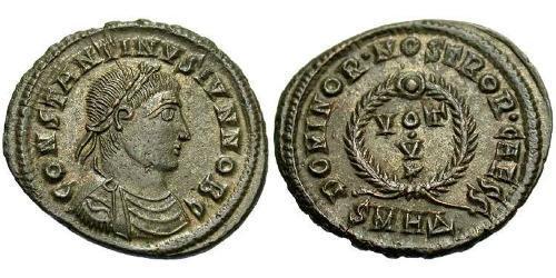  AE3 / 1 Фоллис Римская империя (27BC-395) Бронза Константин I (272 - 337)