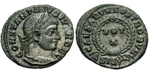  AE3 / 1 Фоллис Римская империя (27BC-395) Бронза Констанций II (317 - 361)