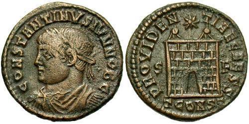 AE3 / 1 Фоллис Римская империя (27BC-395) Бронза Констанций II (317 - 361)