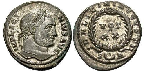  AE3 / 1 Фоллис Римская империя (27BC-395) Бронза Лициний I (265-324)