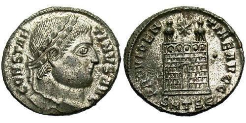  AE3 / 1 Фоллис Римская империя (27BC-395) Бронза Константин I (272 - 337)