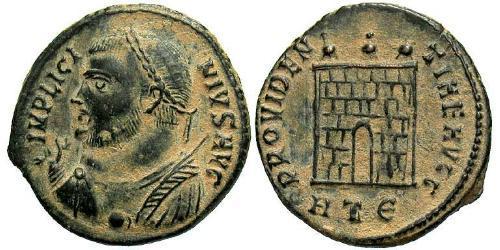  AE3 / 1 Фоллис Римская империя (27BC-395) Бронза Лициний I (265-324)