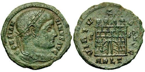  AE3 / 1 Фоллис Римская империя (27BC-395) Бронза Константин I (272 - 337)