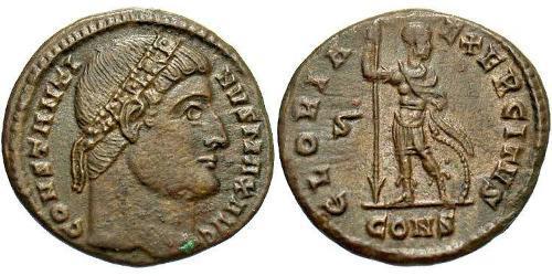  AE3 / 1 Фоллис Римская империя (27BC-395) Бронза Константин I (272 - 337)