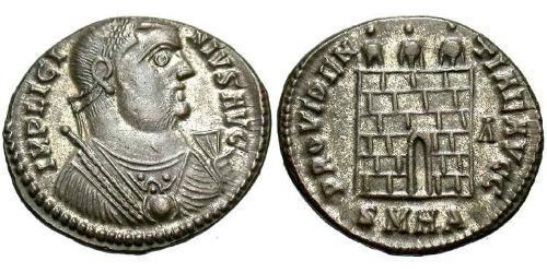  AE3 / 1 Фоллис Римская империя (27BC-395) Бронза Лициний I (265-324)