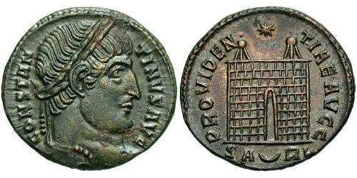  AE3 / 1 Фоллис Римская империя (27BC-395) Бронза Константин I (272 - 337)