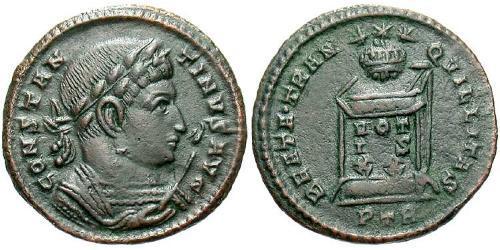  AE3 / 1 Фоллис Римская империя (27BC-395) Бронза Константин I (272 - 337)