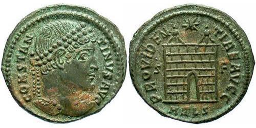  AE3 / 1 Фоллис Римская империя (27BC-395) Бронза Константин I (272 - 337)