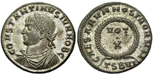  AE3 / 1 Фоллис Римская империя (27BC-395) Бронза Констанций II (317 - 361)