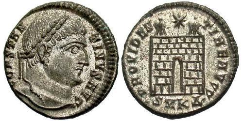  AE3 / 1 Фоллис Римская империя (27BC-395) Бронза Константин I (272 - 337)