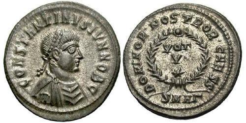  AE3 / 1 Фоллис Римская империя (27BC-395) Бронза Константин I (272 - 337)