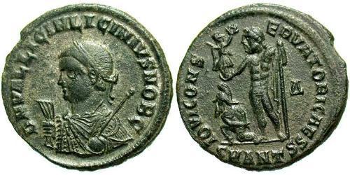  AE3 / 1 Фоллис Римская империя (27BC-395) Бронза Лициний II (315-326)