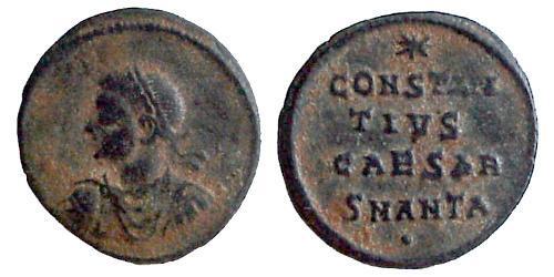  AE3 / 1 Фоллис Римская империя (27BC-395) Бронза Констанций II (317 - 361)