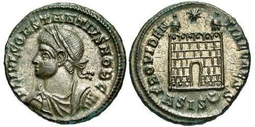  AE3 / 1 Фоллис Римская империя (27BC-395) Бронза Констанций II (317 - 361)