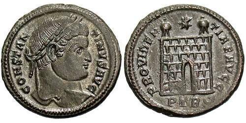  AE3 / 1 Фоллис Римская империя (27BC-395) Бронза Константин I (272 - 337)