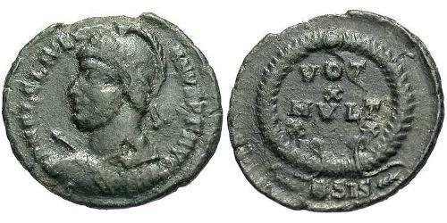  AE3 / 1 Фоллис Римская империя (27BC-395) Бронза Юлиан II Отступник  (331-363)