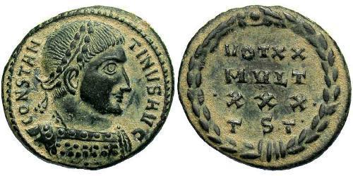  AE3 / 1 Фоллис Римская империя (27BC-395) Бронза Константин I (272 - 337)
