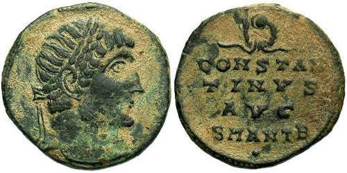  AE3 / 1 Фоллис Римская империя (27BC-395) Бронза Константин I (272 - 337)