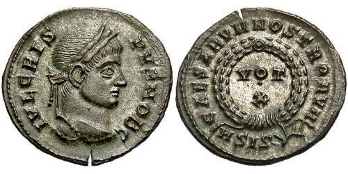  AE3 / 1 Фоллис Римская империя (27BC-395) Бронза Крисп (305 - 326)
