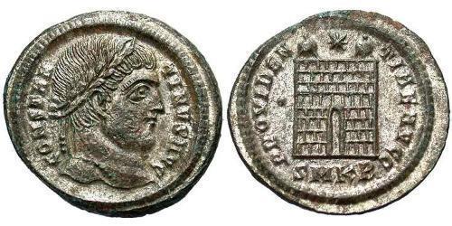  AE3 / 1 Фоллис Римская империя (27BC-395) Бронза Константин I (272 - 337)