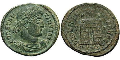  AE3 / 1 Фоллис Римская империя (27BC-395) Бронза Константин I (272 - 337)