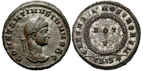  AE3 / 1 Фоллис Римская империя (27BC-395) Бронза Констанций II (317 - 361)