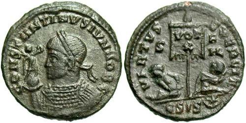  AE3 / 1 Фоллис Римская империя (27BC-395) Бронза Констанций II (317 - 361)