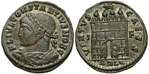  AE3 / 1 Фоллис Римская империя (27BC-395) Бронза Констанций II (317 - 361)