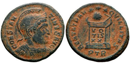  AE3 / 1 Фоллис Римская империя (27BC-395) Бронза Константин I (272 - 337)