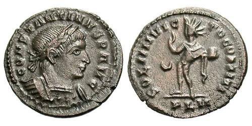  AE3 / 1 Фоллис Римская империя (27BC-395) Бронза Константин I (272 - 337)