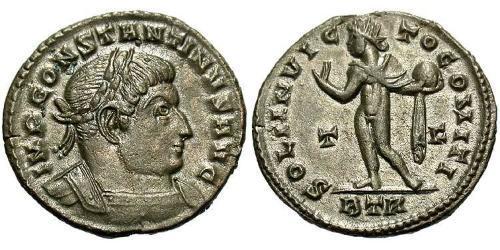  AE3 / 1 Фоллис Римская империя (27BC-395) Бронза Константин I (272 - 337)