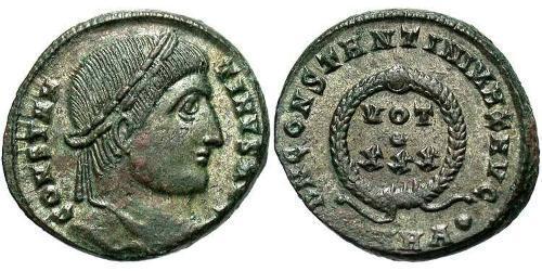  AE3 / 1 Фоллис Римская империя (27BC-395) Бронза Константин I (272 - 337)