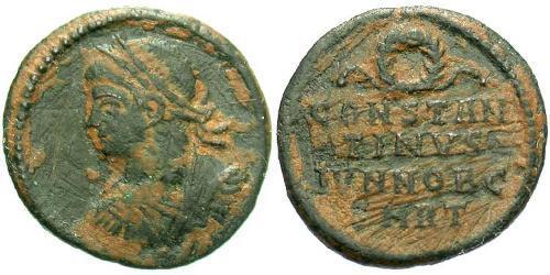  AE3 / 1 Фоллис Римская империя (27BC-395) Бронза Констанций II (317 - 361)