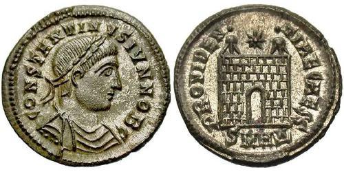  AE3 / 1 Фоллис Римская империя (27BC-395) Бронза Константин I (272 - 337)
