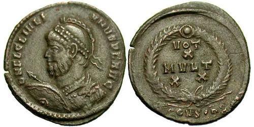 AE3 / 1 Фоллис Римская империя (27BC-395) Бронза Юлиан II Отступник  (331-363)