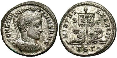  AE3 / 1 Фоллис Римская империя (27BC-395) Бронза Константин I (272 - 337)