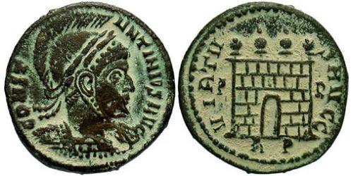  AE3 / 1 Фоллис Римская империя (27BC-395) Бронза Константин I (272 - 337)